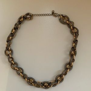 Gold and Silver Chain Necklace